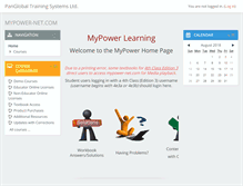 Tablet Screenshot of mypower-net.com